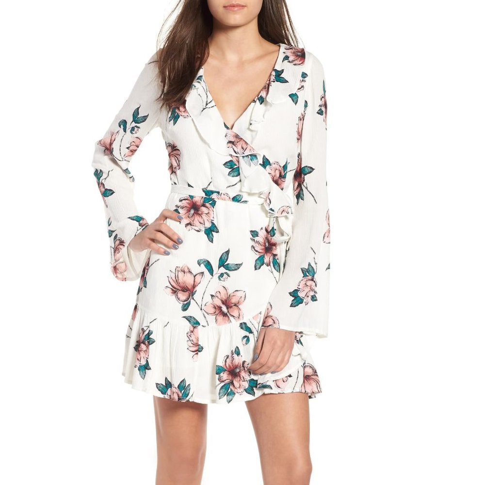 Love and War Ruffle Trim Minidress